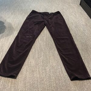 Brown velvet pants